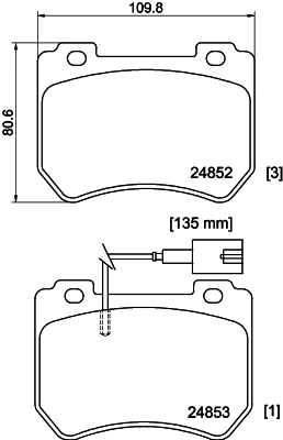 PCP2090 DON Комплект тормозных колодок, дисковый тормоз (фото 1)
