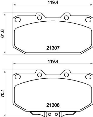 PCP2223 DON Комплект тормозных колодок, дисковый тормоз (фото 1)