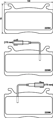 PCP2092 DON Комплект тормозных колодок, дисковый тормоз (фото 1)