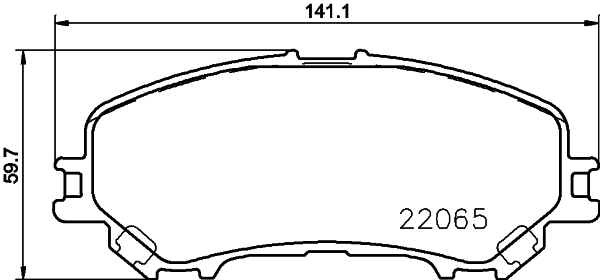 PCP2220 DON Комплект тормозных колодок, дисковый тормоз (фото 1)