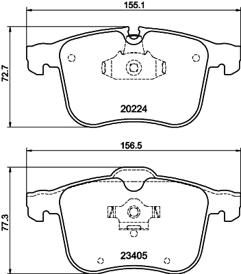 PCP2127 DON Комплект тормозных колодок, дисковый тормоз (фото 1)