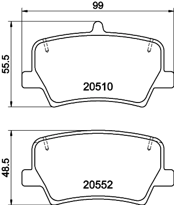 PCP1748 DON Комплект тормозных колодок, дисковый тормоз (фото 1)