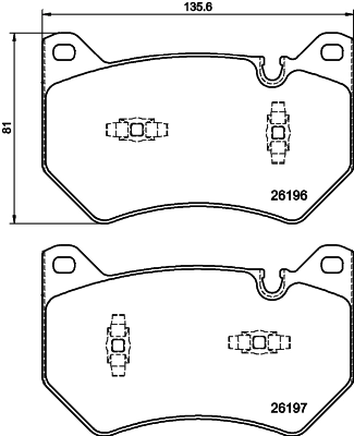 PCP1751 DON Комплект тормозных колодок, дисковый тормоз (фото 1)