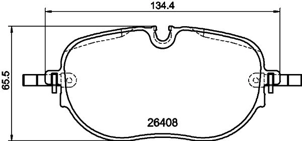 PCP2042 DON Комплект тормозных колодок, дисковый тормоз (фото 1)