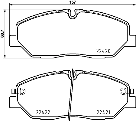 PCP1905 DON Комплект тормозных колодок, дисковый тормоз (фото 1)