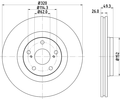 PCD21351 DON Тормозной диск (фото 1)