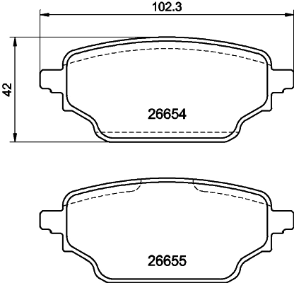 PCP2248 DON Комплект тормозных колодок, дисковый тормоз (фото 1)