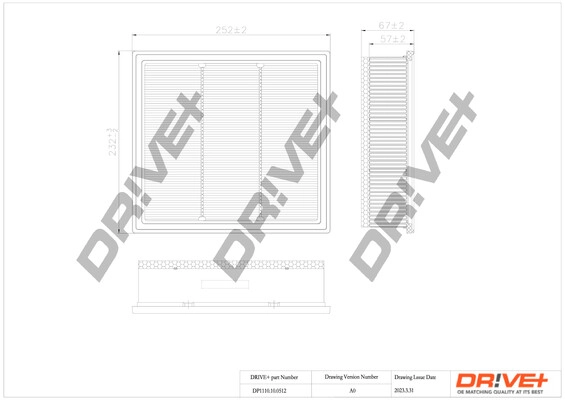 DP1110.10.0512 Dr!ve+ Воздушный фильтр (фото 1)