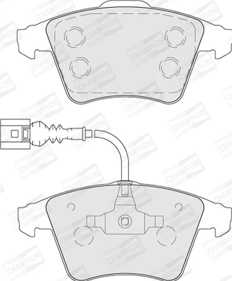573391CH CHAMPION Комплект тормозных колодок, дисковый тормоз (фото 5)