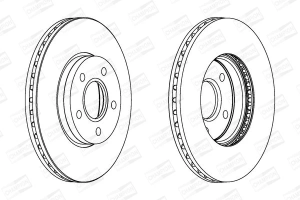562364CH CHAMPION Тормозной диск (фото 3)