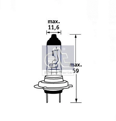 9.78108 DT Spare Parts Лампа накаливания, основная фара (фото 5)