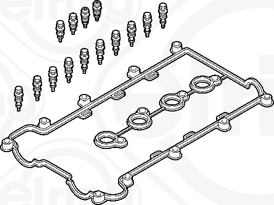 428.750 ELRING Комплект прокладок, крышка головки цилиндра (фото 1)