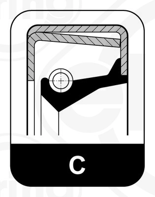 612.103 ELRING Уплотняющее кольцо, ступица колеса (фото 2)