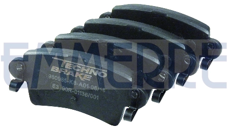 960985 EMMERRE Комплект тормозных колодок, дисковый тормоз (фото 1)