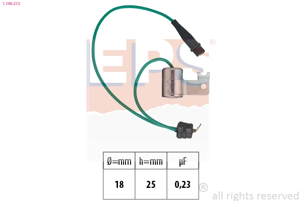 1.106.212 EPS Конденсатор, система зажигания (фото 2)