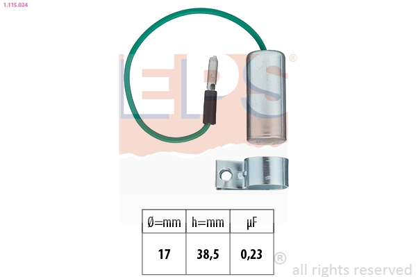 1.115.034 EPS Конденсатор, система зажигания (фото 2)