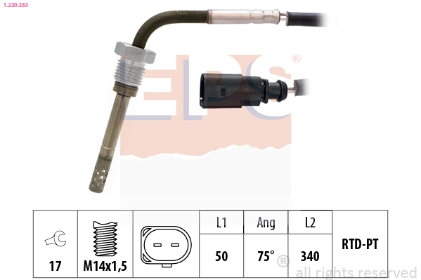 1.220.283 EPS Датчик, температура выхлопных газов (фото 2)