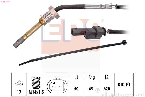1.220.363 EPS Датчик, температура выхлопных газов (фото 2)
