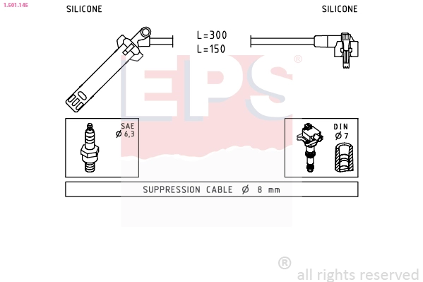 1.501.145 EPS Комплект проводов зажигания (фото 2)