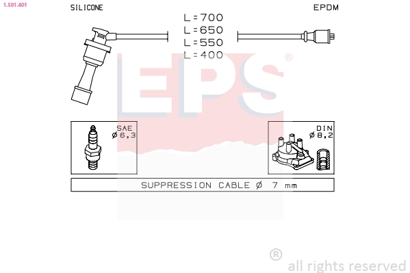 1.501.401 EPS Комплект проводов зажигания (фото 2)