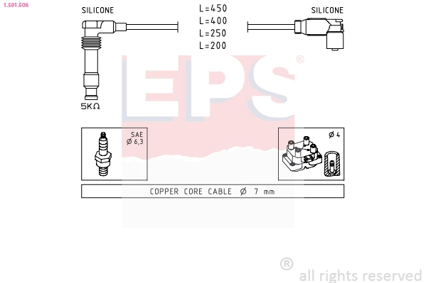 1.501.506 EPS Комплект проводов зажигания (фото 2)