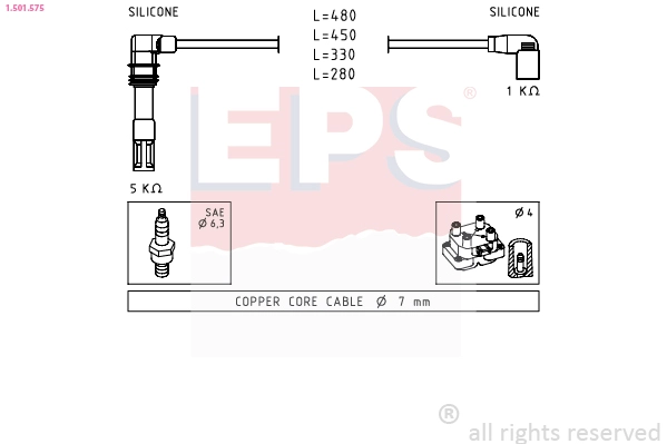 1.501.575 EPS Комплект проводов зажигания (фото 2)