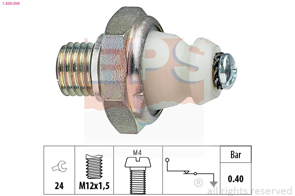 1.800.098 EPS Датчик давления масла (фото 2)