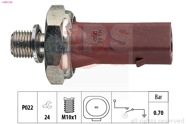 1.800.132 EPS Датчик давления масла (фото 2)