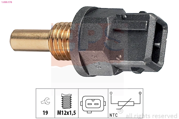 1.830.178 EPS Датчик, температура охлаждающей жидкости (фото 2)