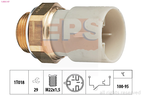 1.850.147 EPS Термовыключатель, вентилятор радиатора (фото 2)