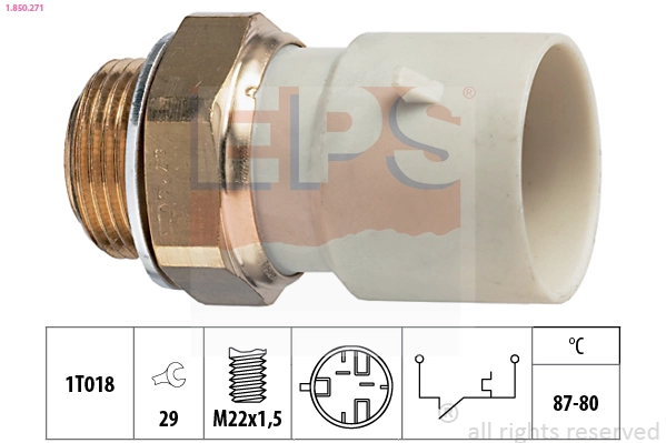 1.850.271 EPS Термовыключатель, вентилятор радиатора (фото 2)