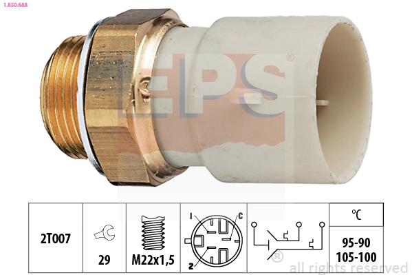 1.850.688 EPS Термовыключатель, вентилятор радиатора (фото 2)
