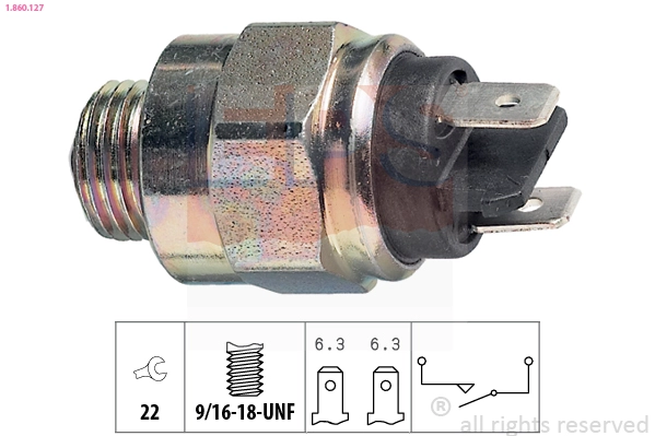 1.860.127 EPS Выключатель, фара заднего хода (фото 2)