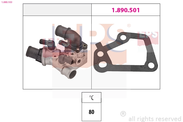 1.880.103 EPS Термостат, охлаждающая жидкость (фото 2)