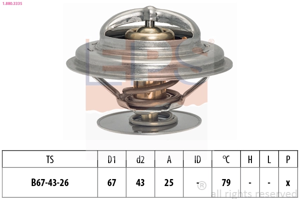 1.880.333S EPS Термостат, охлаждающая жидкость (фото 2)