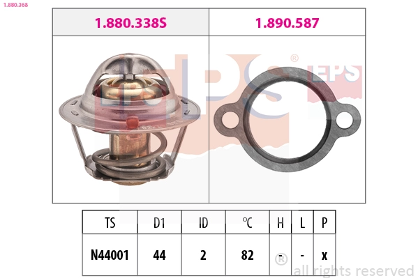 1.880.368 EPS Термостат, охлаждающая жидкость (фото 2)