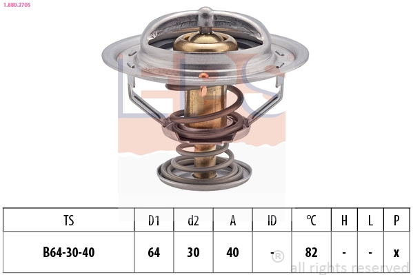 1.880.370S EPS Термостат, охлаждающая жидкость (фото 2)