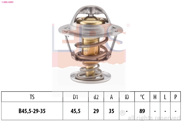 1.880.389S EPS Термостат, охлаждающая жидкость (фото 2)