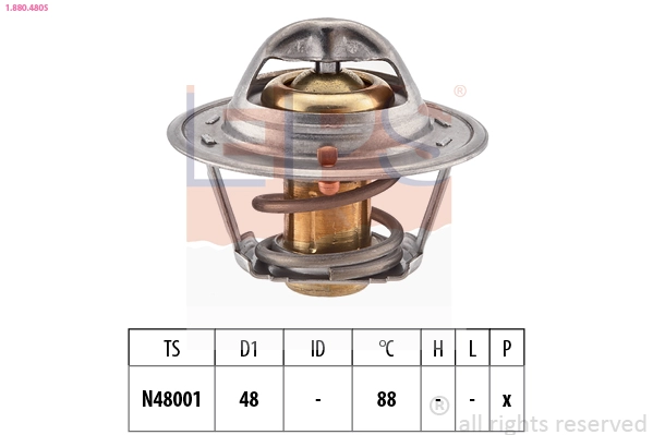 1.880.480S EPS Термостат, охлаждающая жидкость (фото 2)