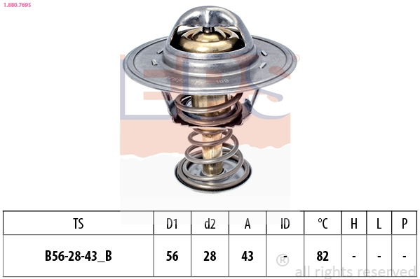 1.880.769S EPS Термостат, охлаждающая жидкость (фото 2)