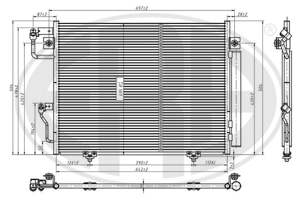 667307 ERA Конденсатор, кондиционер (фото 1)