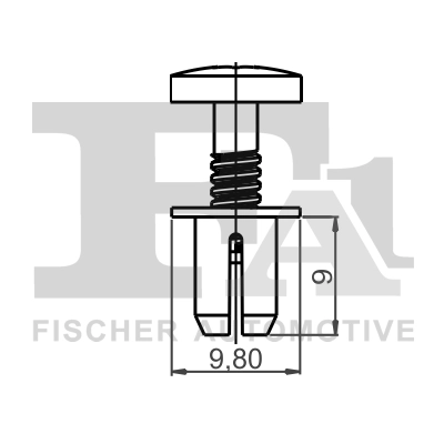 21-30001.25 FA1/FISCHER Зажим, молдинг / защитная накладка (фото 1)