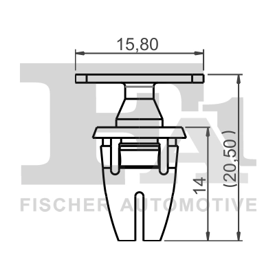 14-40085.25 FA1/FISCHER Комплект клип, кузов (фото 2)