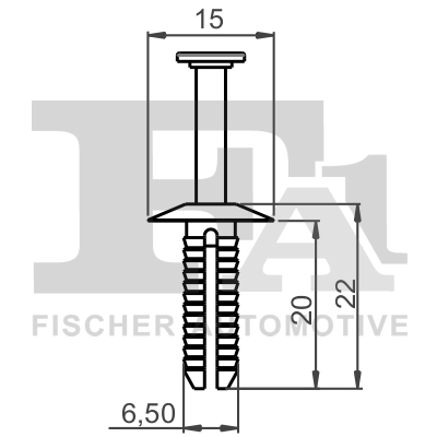 12-20005.10 FA1/FISCHER Зажим, молдинг / защитная накладка (фото 1)