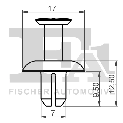 74-30001.10 FA1/FISCHER Зажим, молдинг / защитная накладка (фото 1)
