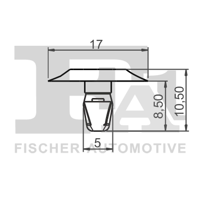 22-40001.25 FA1/FISCHER Зажим, молдинг / защитная накладка (фото 1)