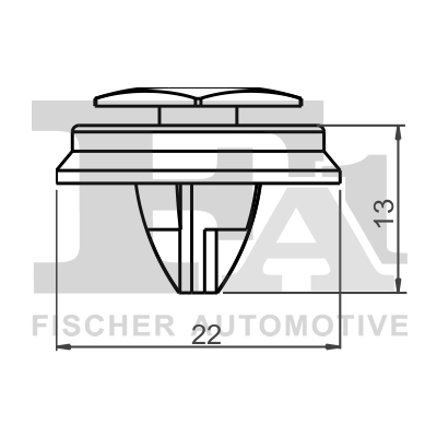 21-40043.10 FA1/FISCHER Зажим, молдинг / защитная накладка (фото 1)