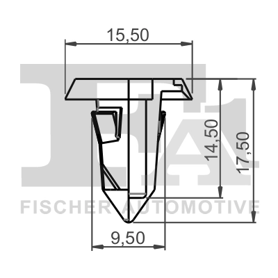 11-60007.10 FA1/FISCHER Зажим, молдинг / защитная накладка (фото 2)