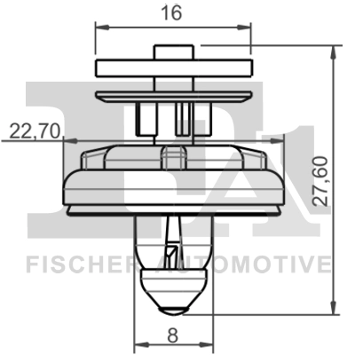 11-40023.10 FA1/FISCHER Зажим, молдинг / защитная накладка (фото 1)