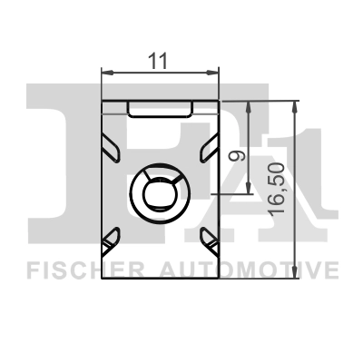 11-40119.10 FA1/FISCHER Зажим, молдинг / защитная накладка (фото 1)